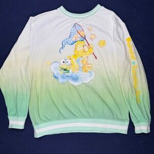 Sanrio Hello Kitty Care Bears Keroppi Funshine Bear Ombre Sweatshirt Large Read